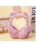 Solid Color Heart Plush Earmuff